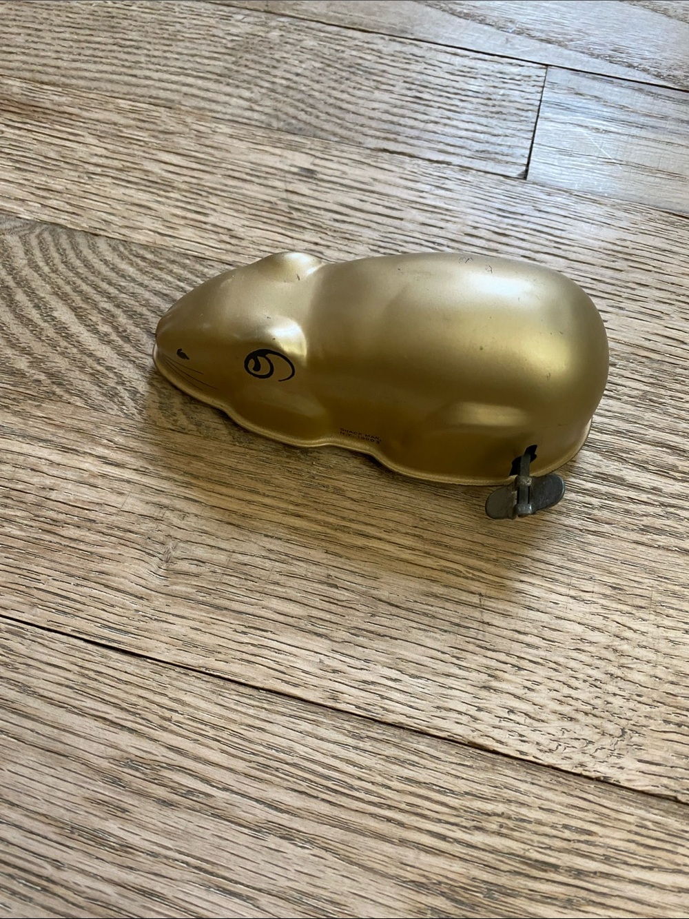 Shack Man YONE Made in Japan Metallic Gold Wind-Up Mouse